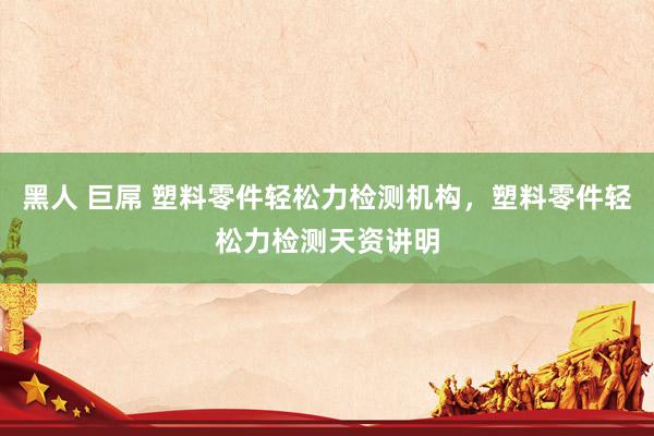 黑人 巨屌 塑料零件轻松力检测机构，塑料零件轻松力检测天资讲明