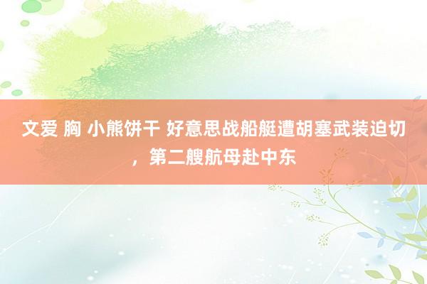 文爱 胸 小熊饼干 好意思战船艇遭胡塞武装迫切，第二艘航母赴中东