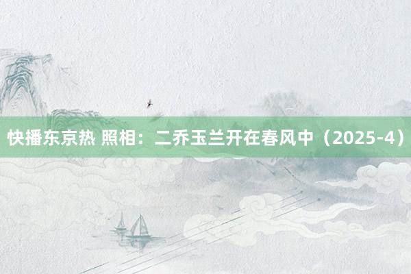快播东京热 照相：二乔玉兰开在春风中（2025-4）